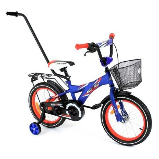 Mexller dětské kolo BMX 16" s vodící tyčí modrooranžové