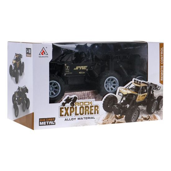 Auto na diaľkové ovládanie šesťkolesové Rock Explorer 1:18