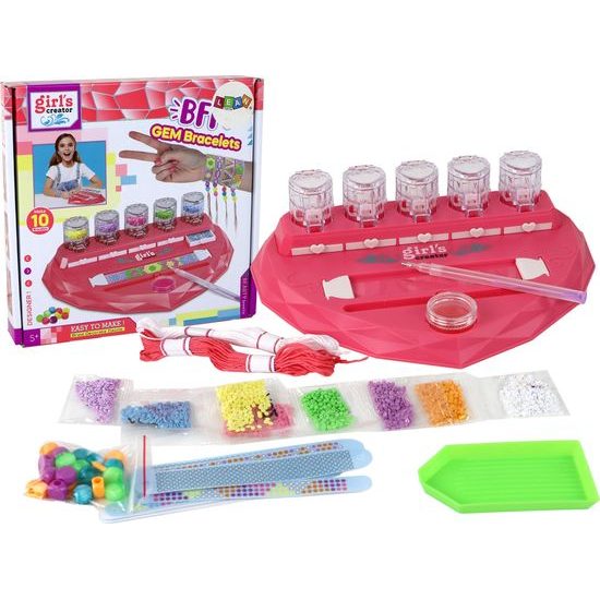 Sada na výrobu diamantových náramků pro děti