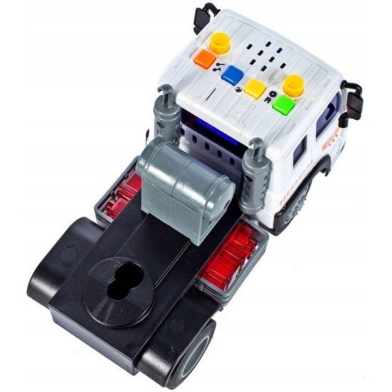 Nákladní auto se 4 autíčky světly a zvuky City Service 1:16