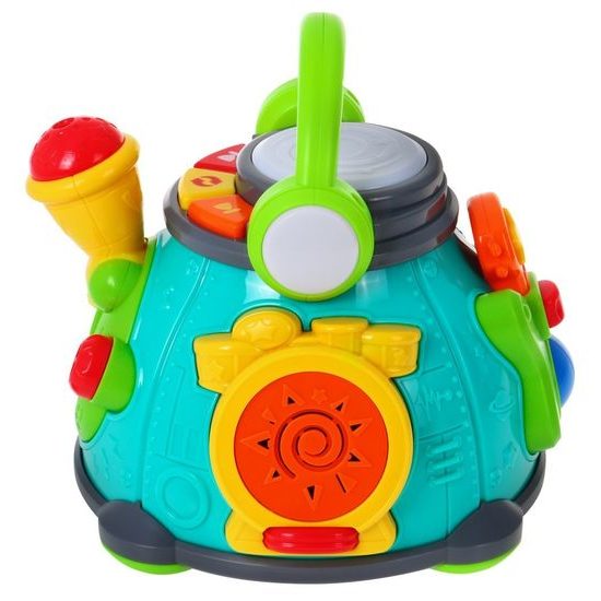 Huile Toys multifunkční bubínek pro nejmenší se světly a zvuky Little Karaoke