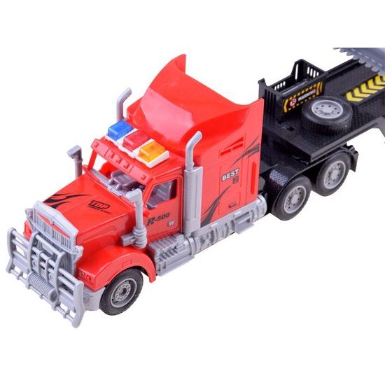 Nákladní autíčko s traktorem na dálkové ovládání R500 Truck červené