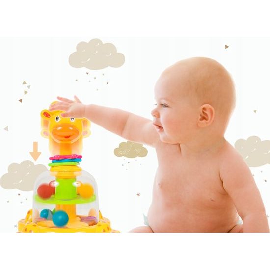 Rotující hračka pro nejmenší Giraffe Spinner