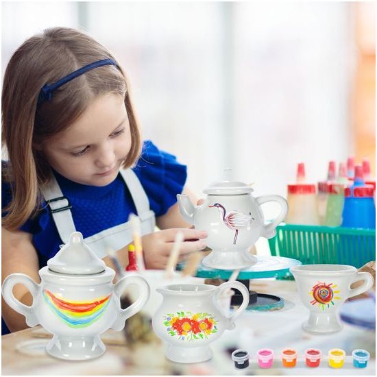 Malování a zdobení kamenů pro děti Ceramic Painting