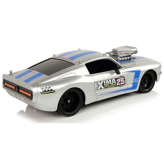 Auto na dálkové ovládání Muscle Car stříbrné 1:16