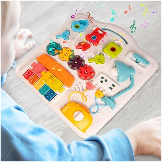 Edukační stoleček s piankem a zvuky 2v1 Game Table