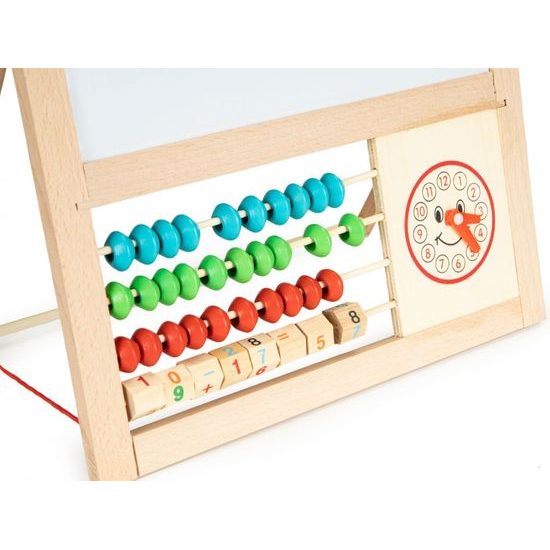 Ecotoys oboustranná kreslící tabule s počítadlem Abacus Board