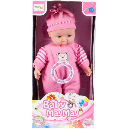 Mluvící panenka s oblečením Baby May 34 cm