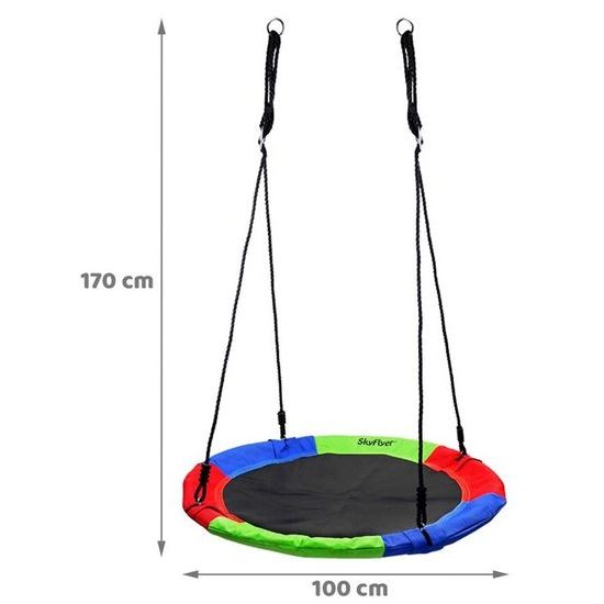 SkyFlyer dětská houpačka Čapí hnízdo barevná
