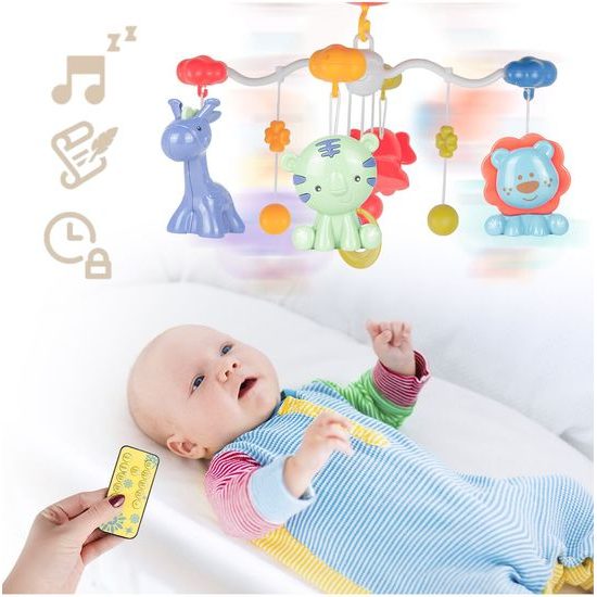 Kolotoč nad postieľku s projektorom a diaľkovým ovládaním Bed Bell