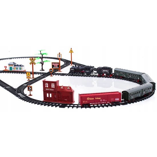 Doris vláčkodráha na baterie s kouřovými a světelnými efekty Rail King