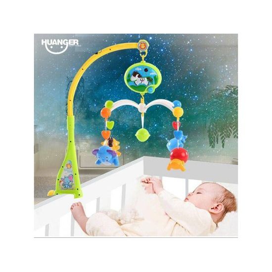Haunger kolotoč nad postýlku s melodiemi 2v1 Rattle Toys