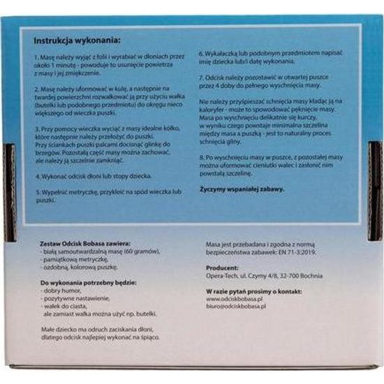 Sada na otisk dětské ručky - modrá