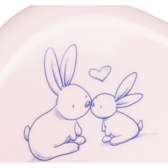 Hrající dětský nočník protiskluzový Bunny růžový