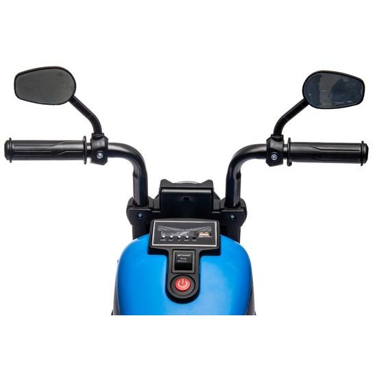Dětská elektrická motorka Faster - modrá