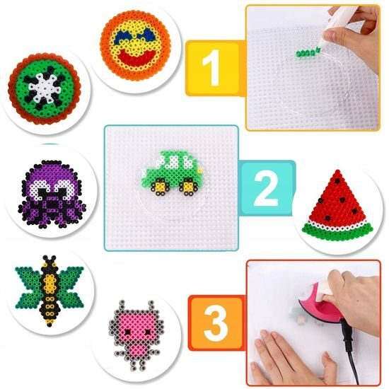 Náhradné zažehľovacie korálky Iron Beads 12000 kusov priemer 0,5 cm