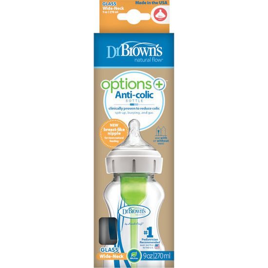 Dr Brown's Láhev s širokým hrdlem Options plus 270 ml sklo