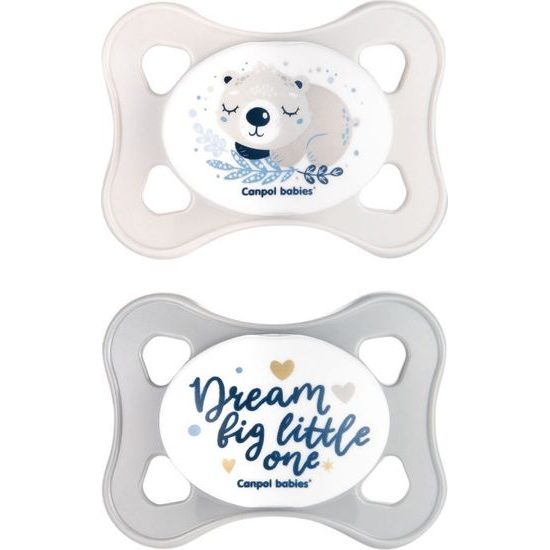 Canpol Babies Canpol Babies Dudlíky 0-2m, Mini soother Koala - šedé