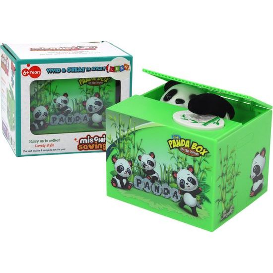Pokladnička Panda, zelená