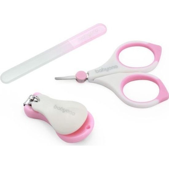 BabyOno Set manikúra pro děti růžový