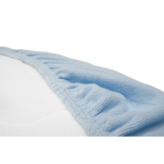 Prostěradlo Froté do kočárku modré