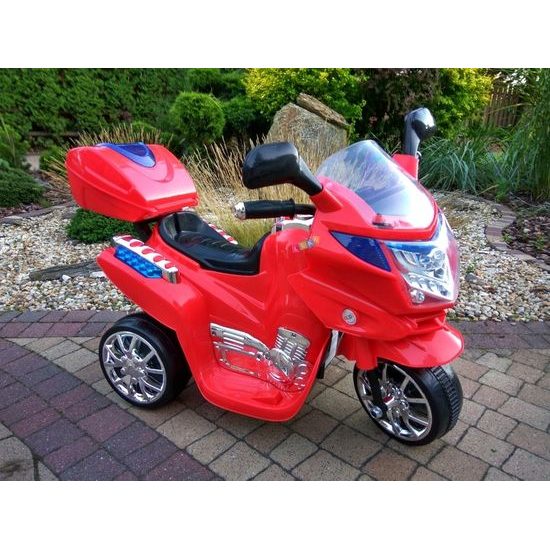 Dětská elektrická tříkolka Super Red