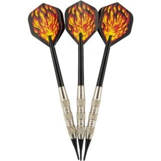 Házecí šipky 3ks s plamenem - plastový hrot