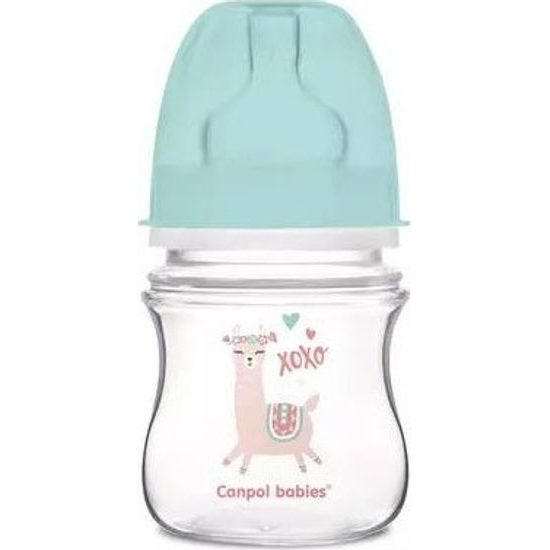 Canpol Babies Canpol Babies Antikolik. lahvička se širokým hrdlem, Exotic Animals, 120 ml - zelená