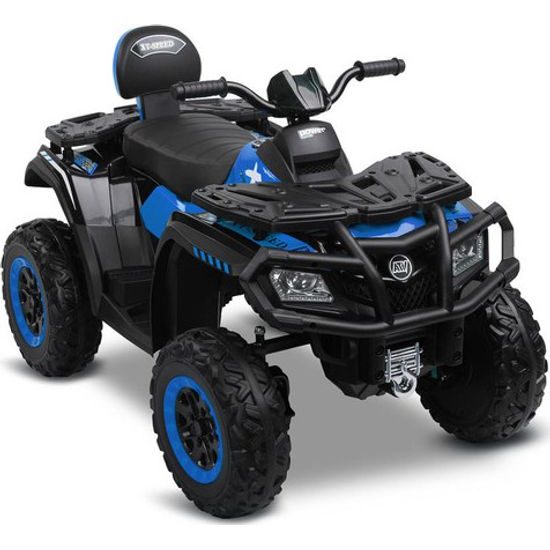 Dětská elektrická čtyřkolka Rush, modrá