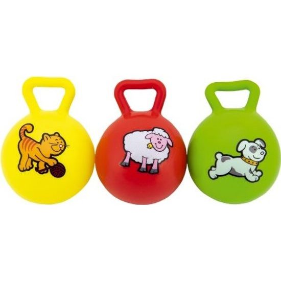 Chrastítko míč s úchytem, mix 3 barvy