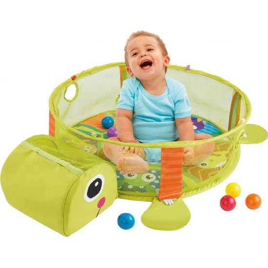 Edukační podložka- zelená želva s míčky