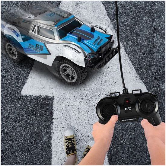 Terénní auto na dálkové ovládání Mountain Champion 1:18 modro-zelené