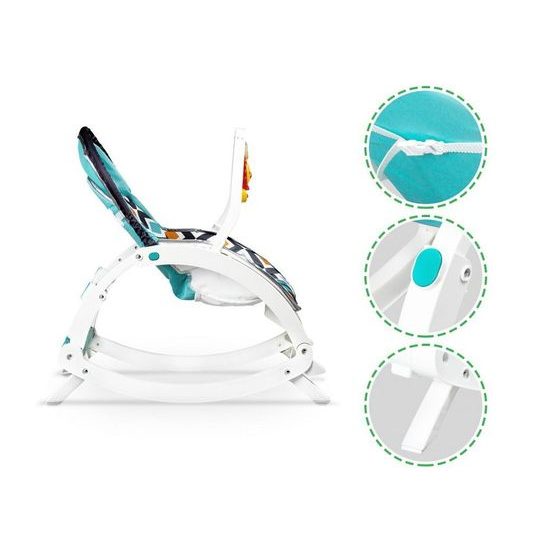 Ecotoys kojenecké lehátko 3v1 s vibracemi a hudbou Animal 8