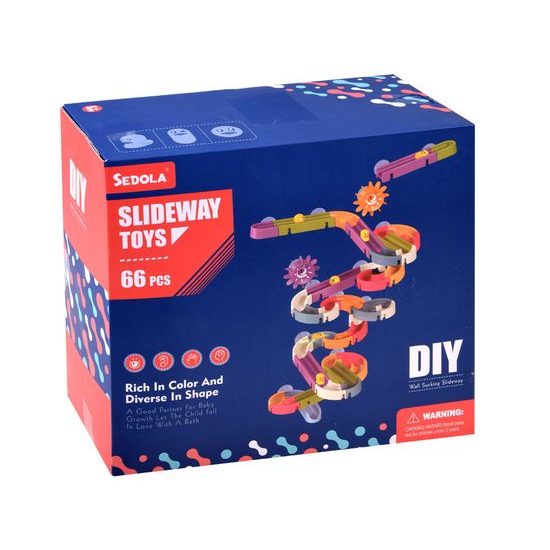 Dětská kuličková dráha do vany Kačenky 66 dílků