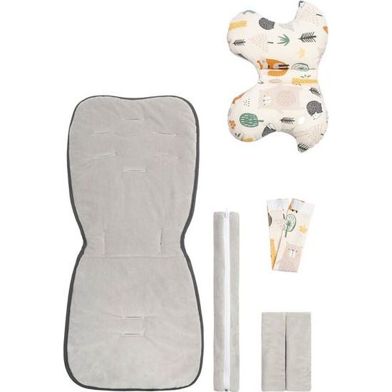 Sada podložky do kočárku deluxe lesní svět