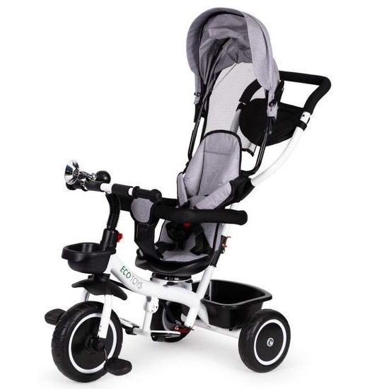 Ecotoys dětská tříkolka s otočným sedadlem S360 šedá