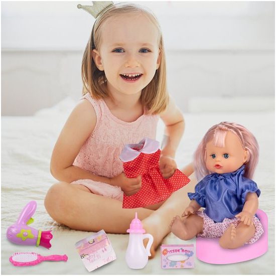 Mluvící panenka s příslušenstvím Baby Doll 31 cm