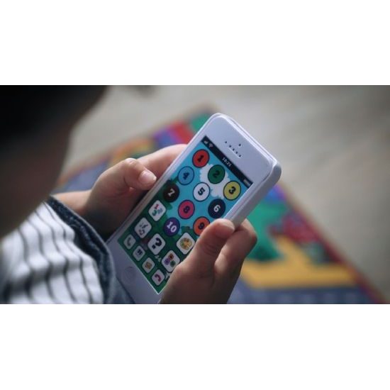 Naučný mobilní telefon moudré sovy s krytem na baterie