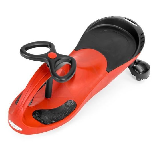 Ecotoys gravitační odrážedlo se svítícími koly Spinner - červené