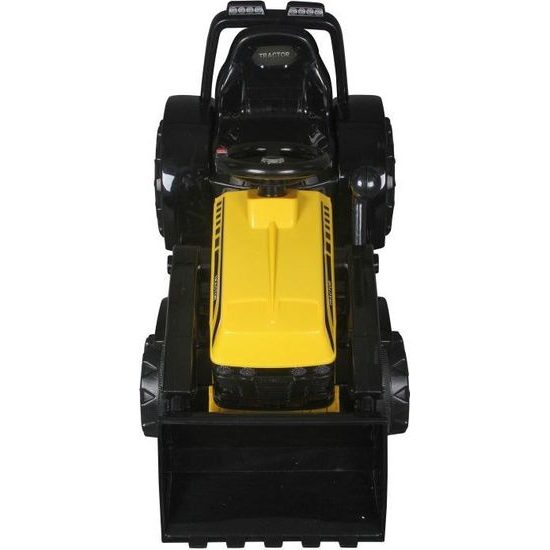 Elektrický žlutý traktor ZP1001B s přední radlicí