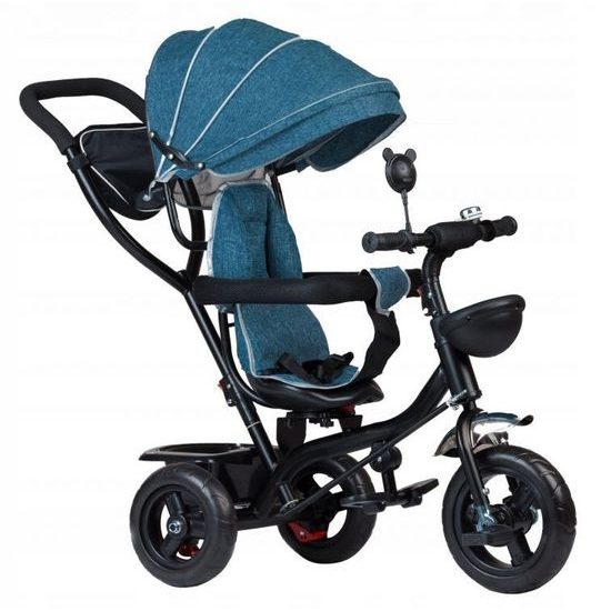 Ecotoys dětská tříkolka s otočným sedadlem Trike 2v1 zelená