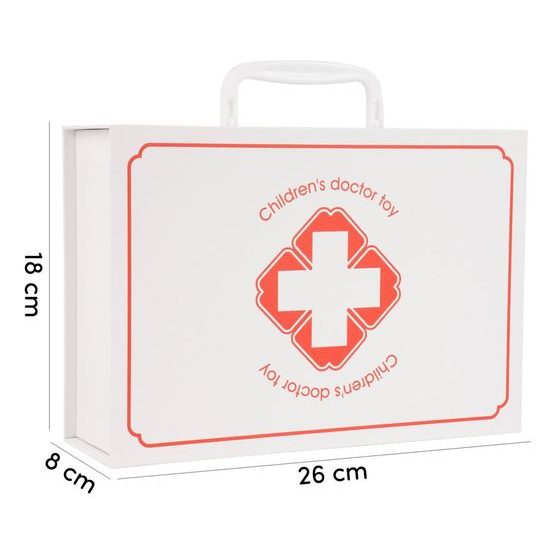 Velká dřevěná souprava Malý zubař v kufříku - 53 součástí