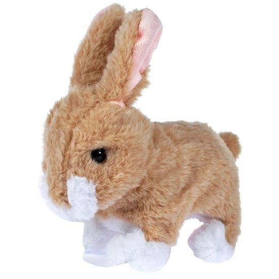 Plyšový králíček na baterie Princess Bunny hnědý