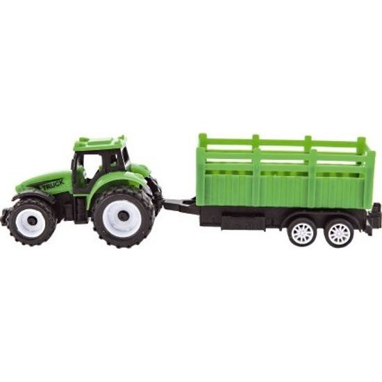 Traktor s vlekem - na volný chod - mix 2 barvy