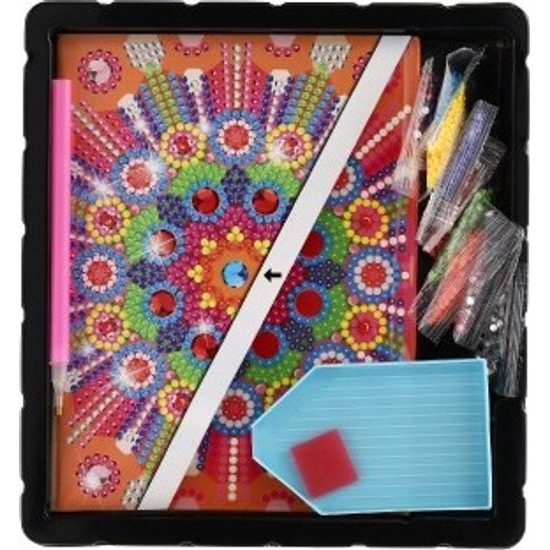 Kreativní sada diamantový deník mandala s nalepovacími diamanty