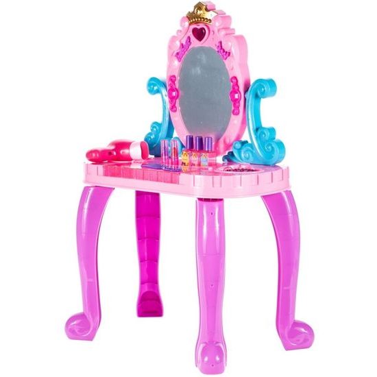 Dětský toaletní stoleček na baterie s příslušenstvím Crown Vanity