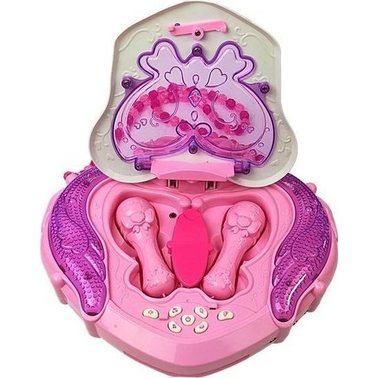 Dětská hudební sada se stojanem, mikrofonem - růžová