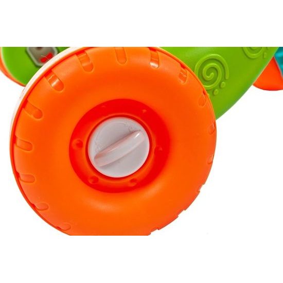 Doris interaktivní chodítko s hracím stolečkem 2v1 světle modré