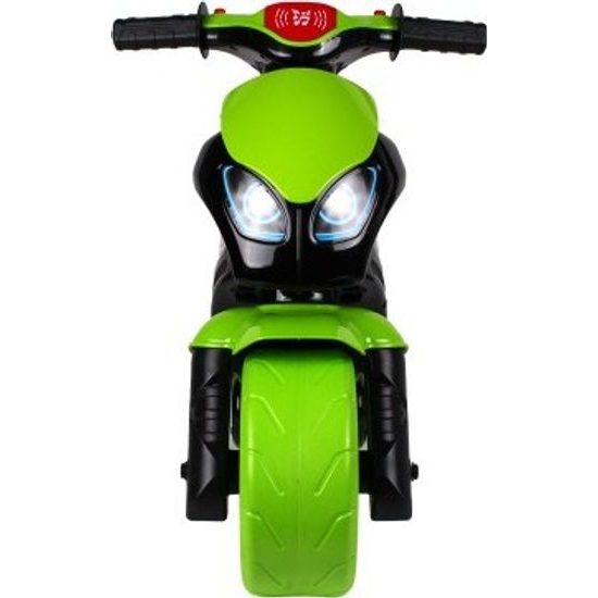 Odrážedlo motorka zeleno-černá - na baterie