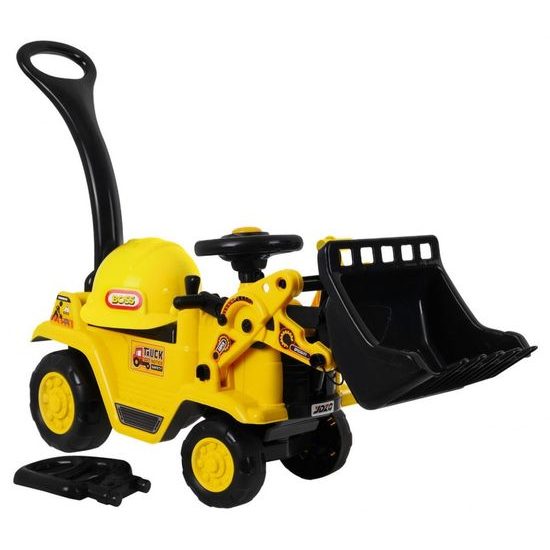 Odrážedlo Nakladač s vodící tyčí 2v1 s helmou